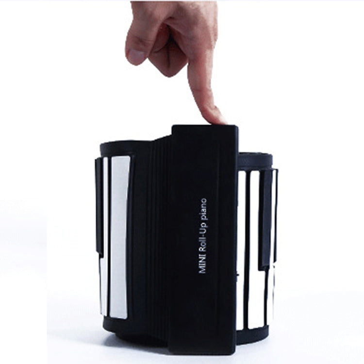 MIDI88 88-Key Hand-Rolled Foldable Piano Professional MIDI Soft Keyboard Simulated Practice Portable Electronic Piano(Black English) - Keyboard Instruments by PMC TechLife | Online Shopping South Africa | PMC TechLife