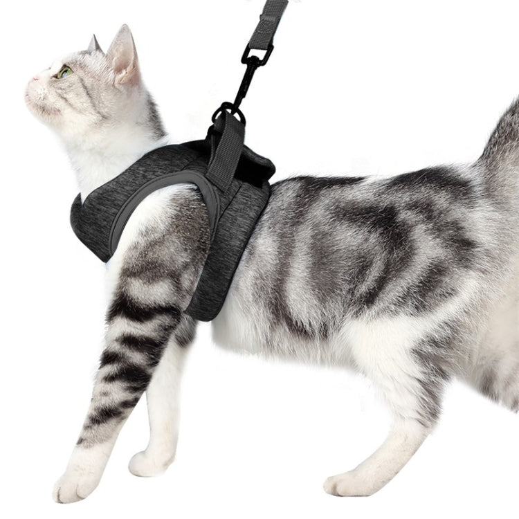 Cat Leash Pet Chest Harness Leash, Size: S(Grey) - Leashes by PMC TechLife | Online Shopping South Africa | PMC TechLife