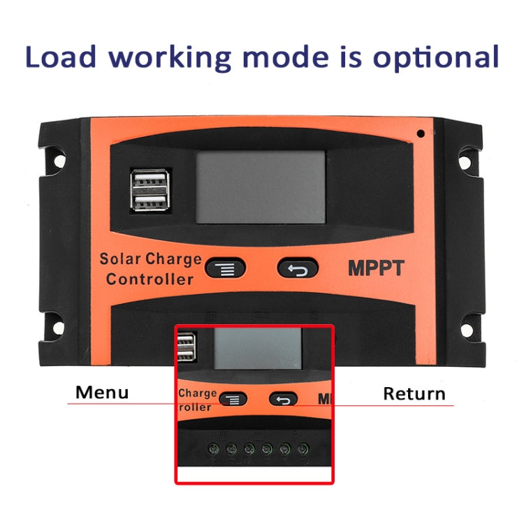 MPPT 12V/24V Automatic Identification Solar Controller With USB Output, Model: 50A - free shipping - PMC TechLife - Order now!