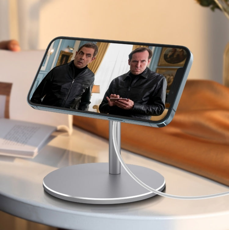 For MagSafe Magnetic Wireless Charging Stand, Colour: F13 Bright Silver - free shipping - PMC TechLife - Order now!