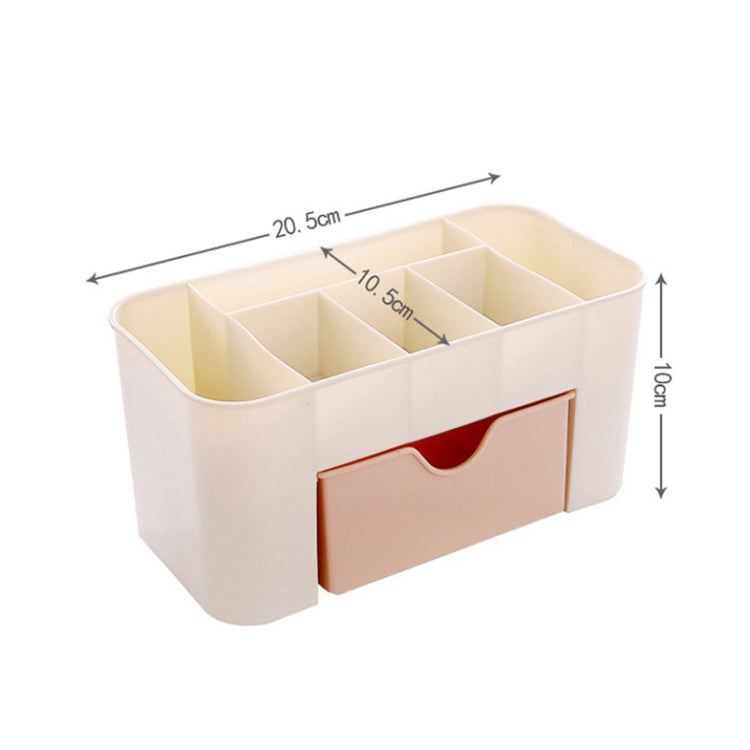 Jewelry And Cosmetics Storage Box Drawer Type Plastic Desktop Rack(Blue) - free shipping - PMC TechLife - Order now!