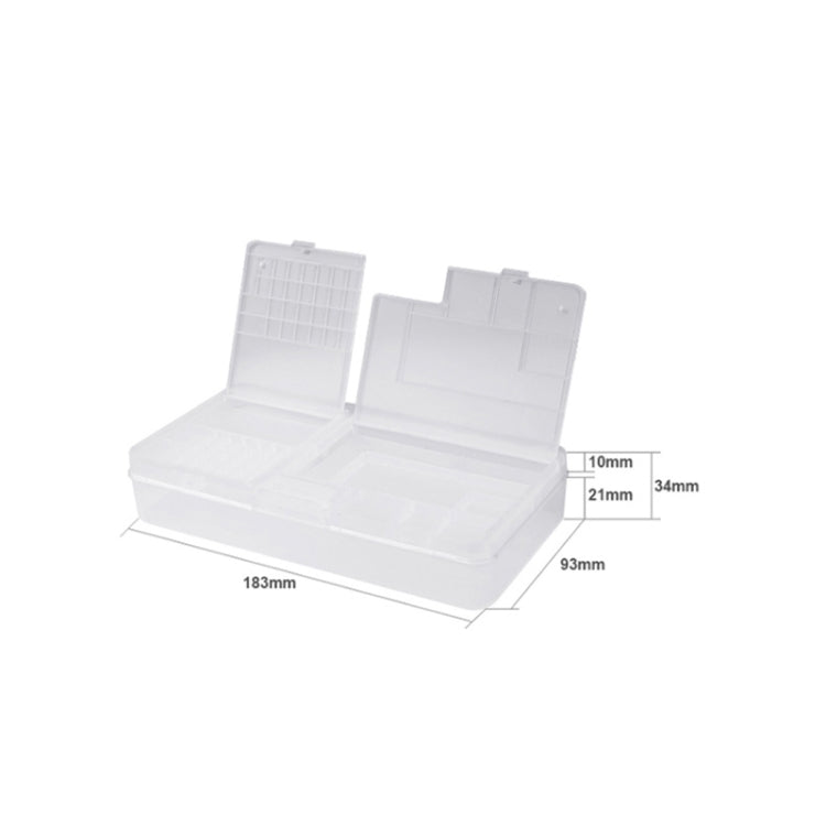 2 PCS Double-Layer Clamshell Mobile Phone Repair Parts Turnover Box Mobile Phone Disassembly  Screw Component Storage Box - free shipping - PMC TechLife - Order now!