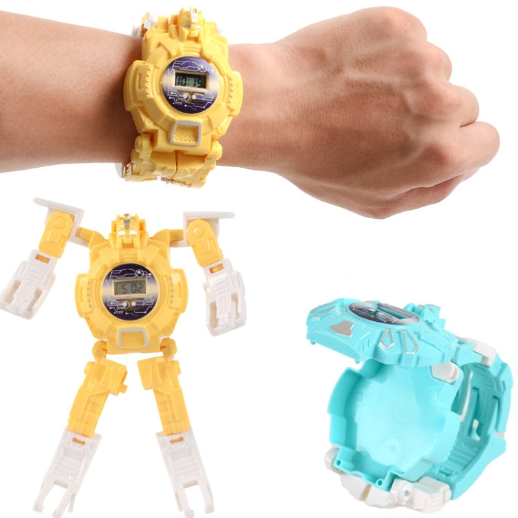 3 PCS Children Electronic Watch Cartoon Deformation Robot Toy Watch(Blue) - free shipping - PMC TechLife - Order now!