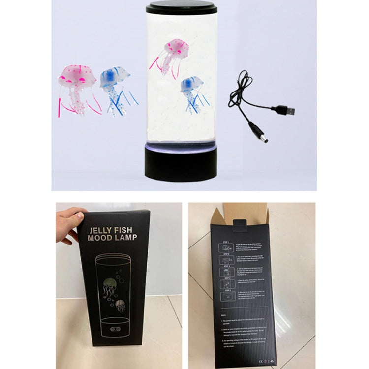 Desktop Simulation Cylindrical Jellyfish Light LED Colorful Atmosphere Night Light - free shipping - PMC TechLife - Order now!