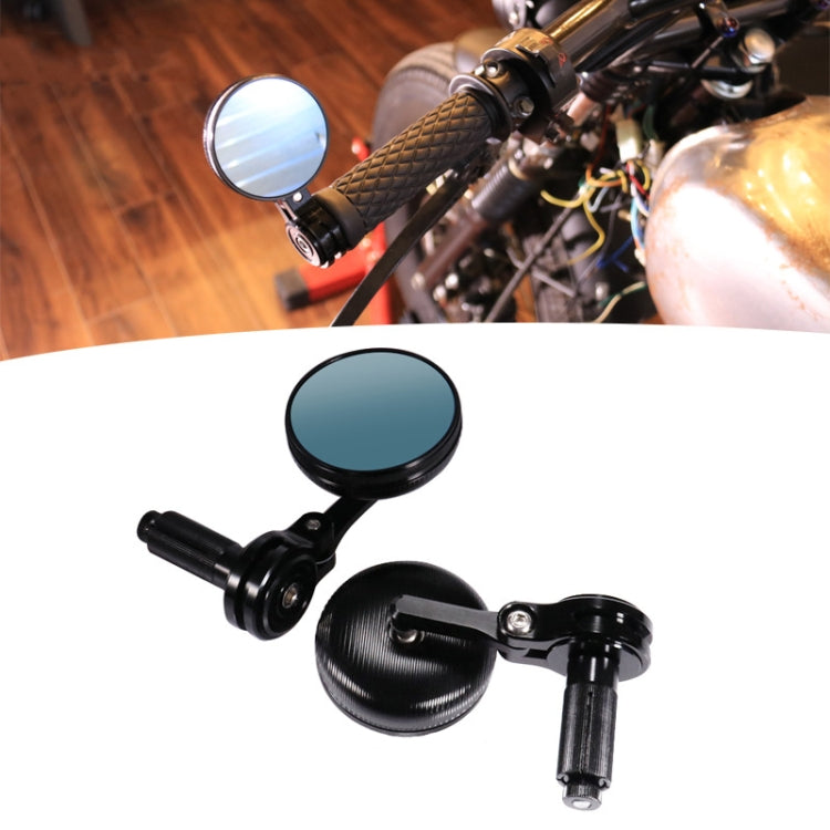 Motorcycle Modified Rearview Mirror CNC Handle Mirror Accessories(Black) - Side Mirrors by PMC TechLife | Online Shopping South Africa | PMC TechLife