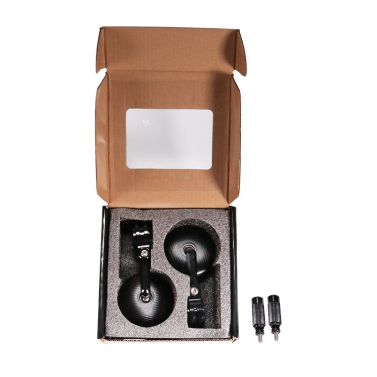 Motorcycle Modified Rearview Mirror CNC Handle Mirror Accessories(Black) - Side Mirrors by PMC TechLife | Online Shopping South Africa | PMC TechLife