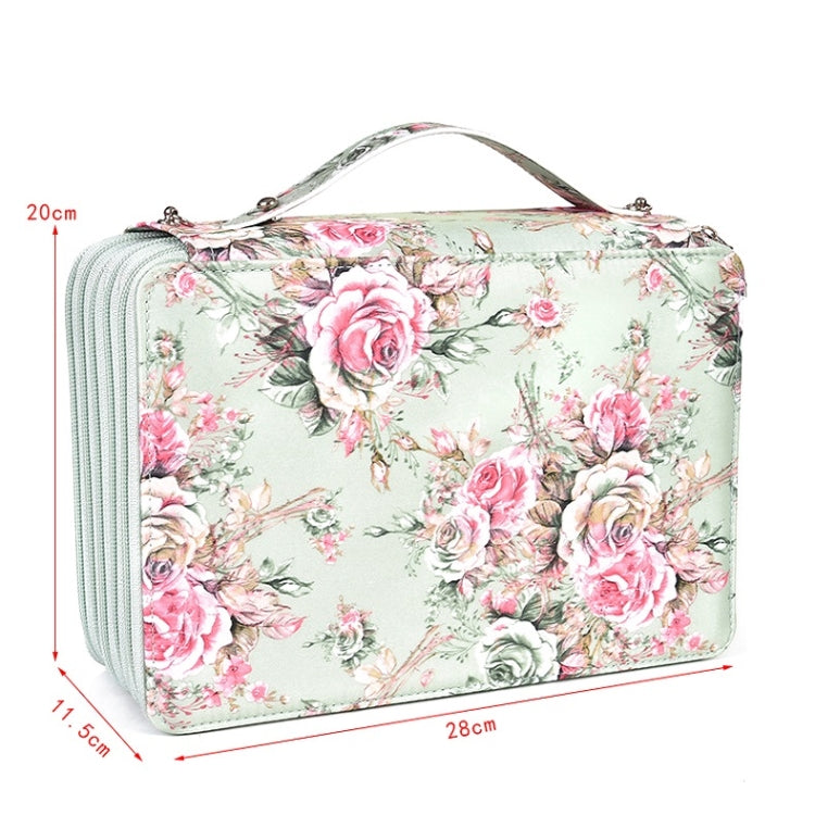 252 Holes Art Sketching Brush Colorful Lead Storage Large Capacity Portable Pencil Case(Pink) - File Folder by PMC TechLife | Online Shopping South Africa | PMC TechLife