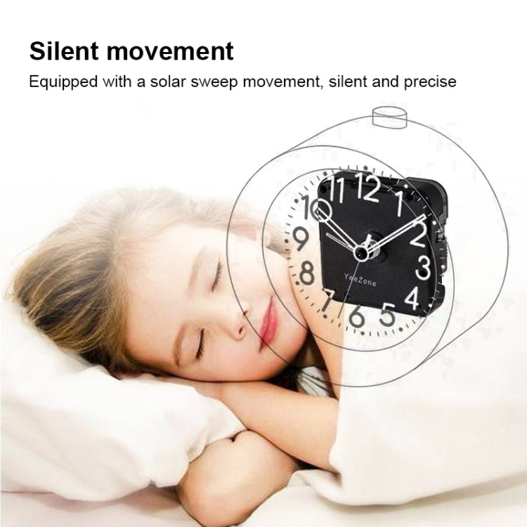 Solid Wood Silent Snooze Alarm Clock with Pointer(Round Dark) - free shipping - PMC TechLife - Order now!