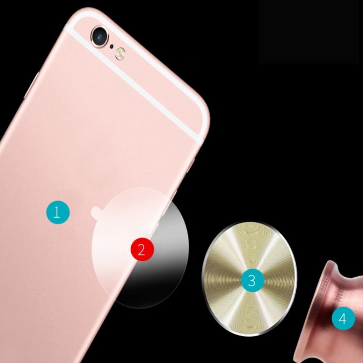 10 PCS CD Texture Aluminum Alloy Magnetic Sheet Magnetic Patch Set For Car Phone Holder, With Alcohol Cotton Sheet And Protective Film(Silver) - free shipping - PMC TechLife - Order now!