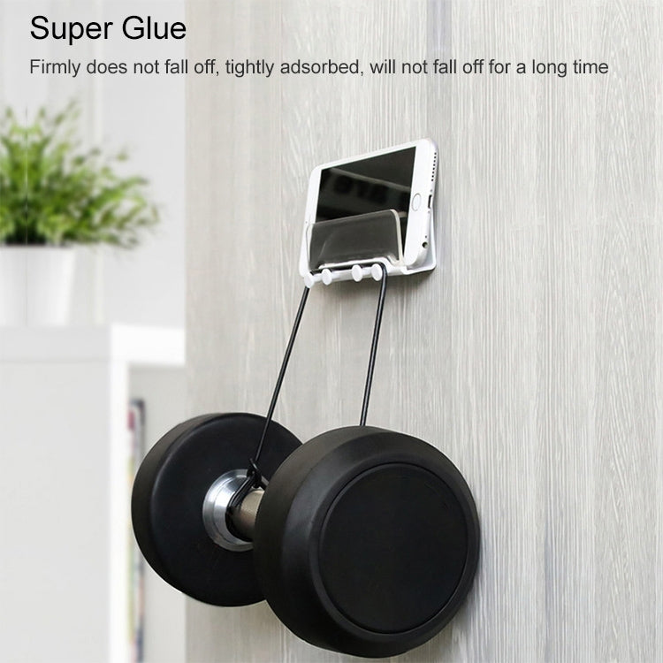 Free Punching Wall Phone Holder Wall-Mounted Charging Base Bracket(White) - free shipping - PMC TechLife - Order now!