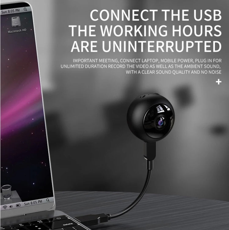 A12 Mini 1080P 5GHz Wireless WiFi Security Camera Night Vision Remote Home Small Surveillance Camera(Matte Black) - Mini Camera by PMC TechLife | Online Shopping South Africa | PMC TechLife