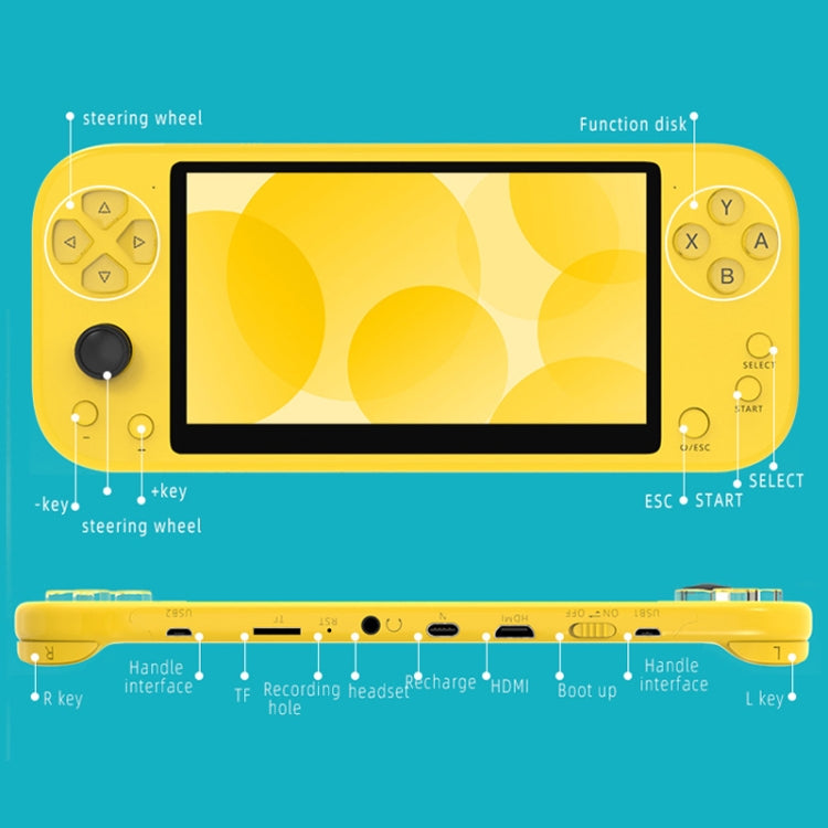 X20 LIFE Classic Games Handheld Game Console with 5.1 inch Screen & 8GB Memory, Support HDMI Output(Gray) - Pocket Console by PMC TechLife | Online Shopping South Africa | PMC TechLife | Buy Now Pay Later Mobicred