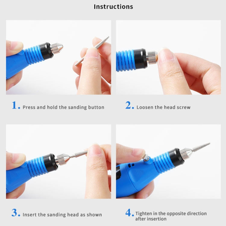 Mini Electrical Nail Grinding Machine USB Portable Electrical Grinder Set(USB Green) - free shipping - PMC TechLife - Order now!