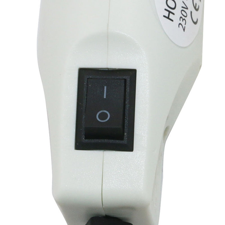 230V Soft Ceramic Hot Air Device Rubber Stamp Heat Shrinkable Film DIY Appliance, UK Plug(White) - Heat Guns by PMC TechLife | Online Shopping South Africa | PMC TechLife | Buy Now Pay Later Mobicred