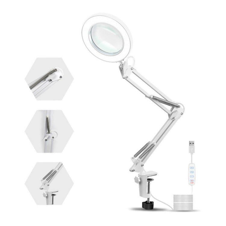 USB Desktop LED Ring Light Welding Auxiliary Magnifying Glass Lighting Desk Lamp - free shipping - PMC TechLife - Order now!
