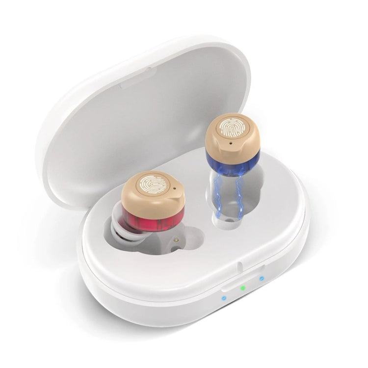 GM-305 Binaural Magnetic Rechargeable Hearing Aid Wireless Elderly Voice Amplifier (Blue + Red) - Hearing Aids by PMC TechLife | Online Shopping South Africa | PMC TechLife | Buy Now Pay Later Mobicred