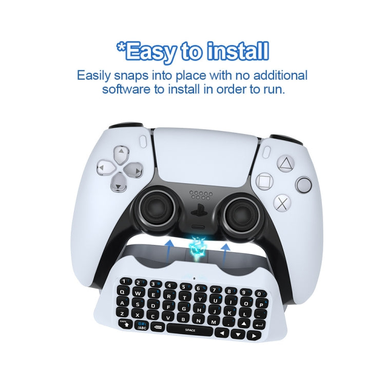 JYS-P5121 Bluetooth Wireless Handle Keyboard Can Chat Voice External Keyboard Suitable For PS5, Note: Without Handle - free shipping - PMC TechLife - Order now!