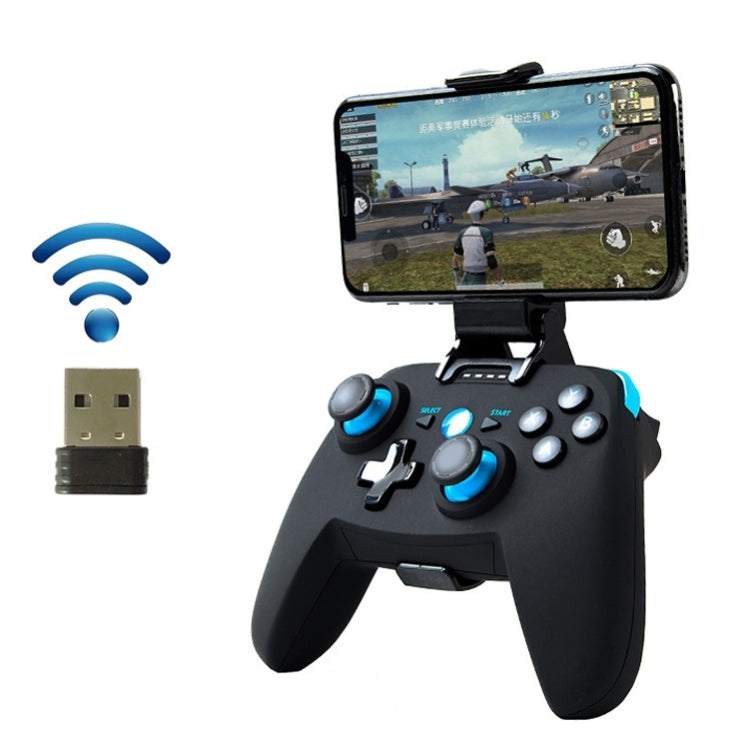 CX-X1  2.4GHz + Bluetooth 4.0 Wireless Game Controller Handle For Android / iOS / PC / PS3 Handle + Bracket+ Receiver (Blue) - Gamepads by PMC TechLife | Online Shopping South Africa | PMC TechLife