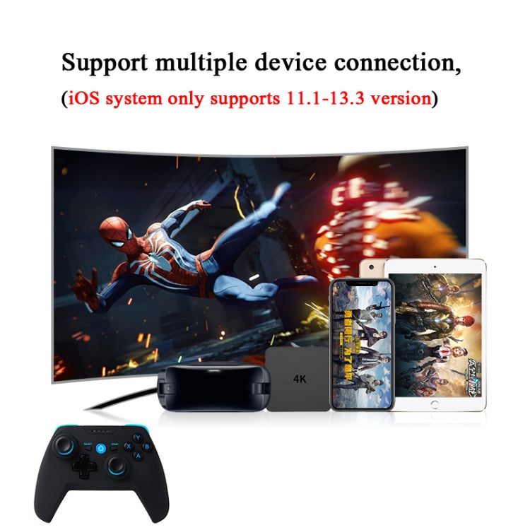 CX-X1  2.4GHz + Bluetooth 4.0 Wireless Game Controller Handle For Android / iOS / PC / PS3 Handle + Bracket+ Receiver (Blue) - Gamepads by PMC TechLife | Online Shopping South Africa | PMC TechLife