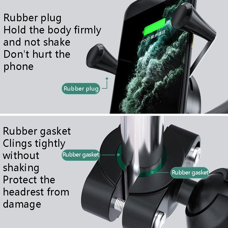 Car Headrest Bracket Motorcycle Rearview Mobile Phone Bracket Style: 4 Claw Small Back Clips - Car Holders by PMC TechLife | Online Shopping South Africa | PMC TechLife