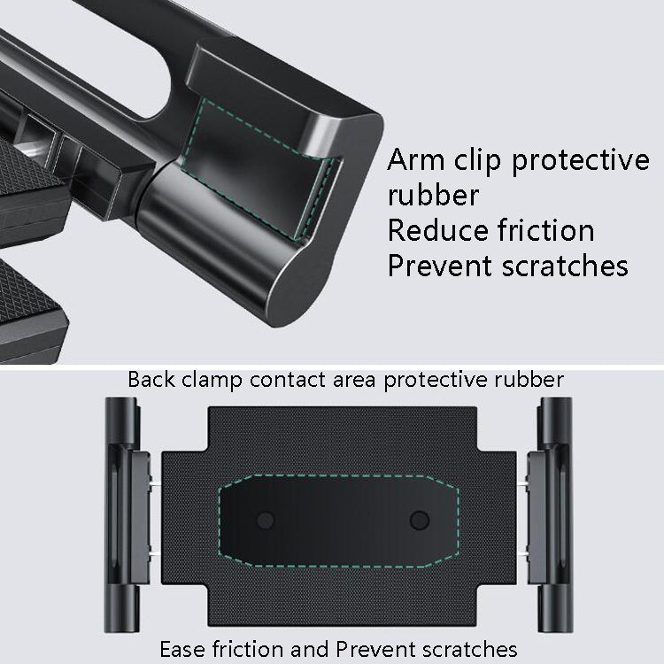 Car Headrest Bracket Motorcycle Rearview Mobile Phone Bracket Style: Plate Clamp - Car Holders by PMC TechLife | Online Shopping South Africa | PMC TechLife