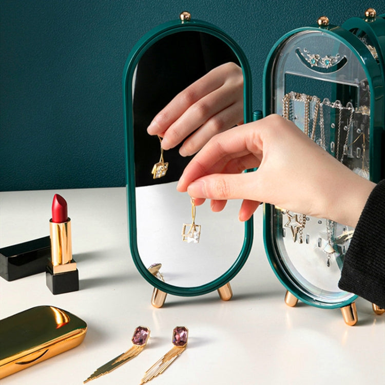 Jewelry Storage Box Earrings Necklace Bracelet Jewelry Box Household Multi-Function Fold Portable Jewelry Display Stand(Green) - free shipping - PMC TechLife - Order now!