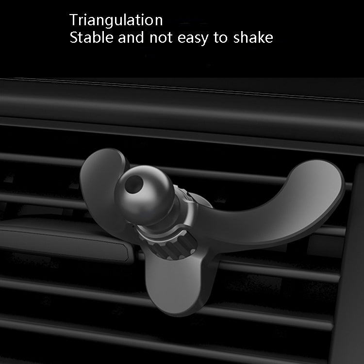 3 PCS A-004 Car Mobile Phone Bracket Air Outlet Hook Accessories(Black) - Car Holders by PMC TechLife | Online Shopping South Africa | PMC TechLife