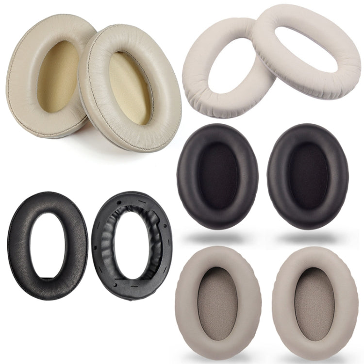 2 PCS Headset Comfortable Sponge Cover For Sony WH-1000xm2/xm3/xm4, Colour: (1000XM3)Black Protein With Card Buckle - Earmuff & Pad by PMC TechLife | Online Shopping South Africa | PMC TechLife