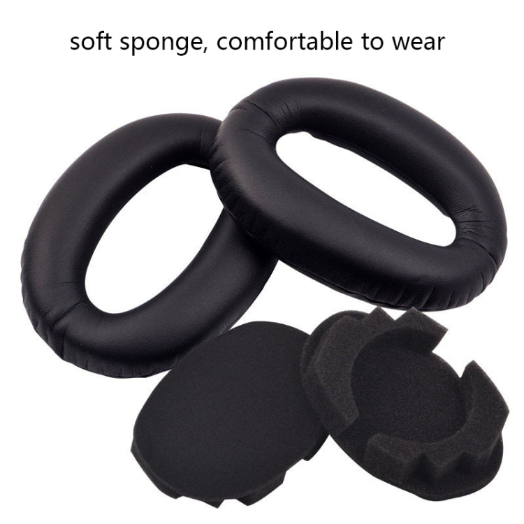 2 PCS Headset Comfortable Sponge Cover For Sony WH-1000xm2/xm3/xm4, Colour: (1000XM3)Black Protein With Card Buckle - Earmuff & Pad by PMC TechLife | Online Shopping South Africa | PMC TechLife