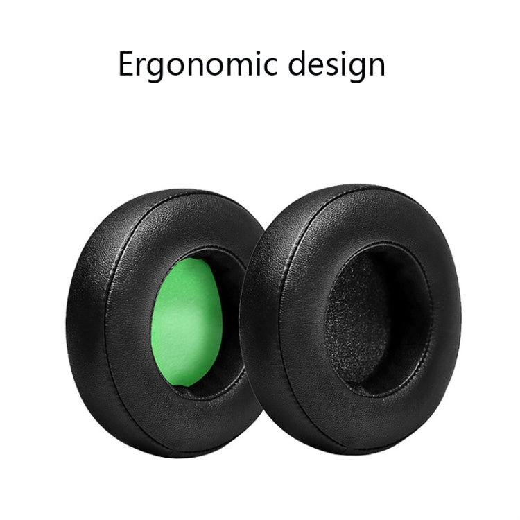 2 PCS Headset Sponge Case For Razer BlackShark V2/V2X/V2SE, Colour: Ellipse Lambskin(Black Paper Black Net) - Earmuff & Pad by PMC TechLife | Online Shopping South Africa | PMC TechLife