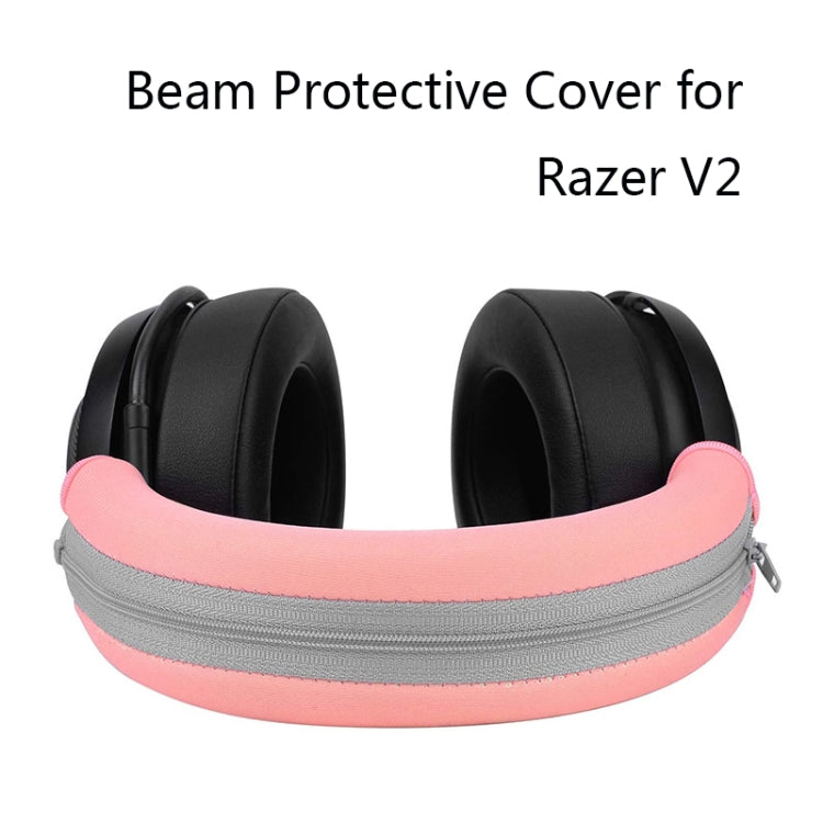 2 PCS Headset Sponge Case For Razer BlackShark V2/V2X/V2SE, Colour: Ellipse Lambskin(Black Paper Green Net) - Earmuff & Pad by PMC TechLife | Online Shopping South Africa | PMC TechLife