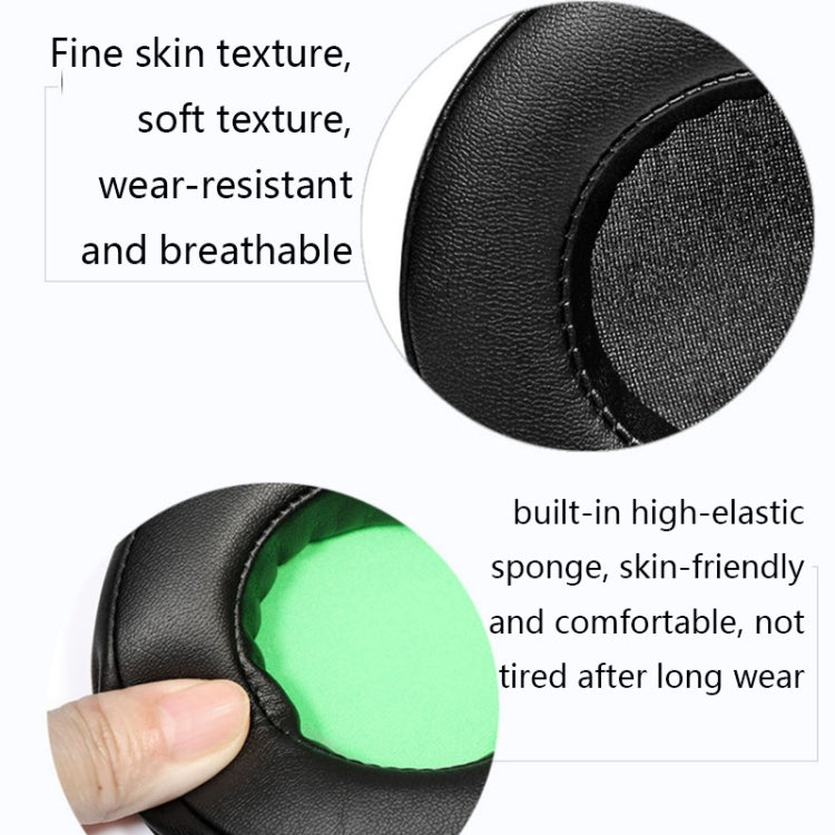 2 PCS Headset Sponge Case For Razer BlackShark V2/V2X/V2SE, Colour: Ellipse(Black Net Black Bottom) - Earmuff & Pad by PMC TechLife | Online Shopping South Africa | PMC TechLife