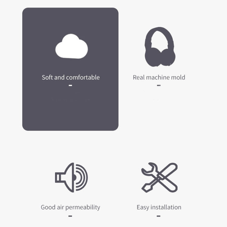 2 PCS Headset Sponge Cover Earmuffs For Virtuoso RGB Wireless SE(Black Football Mesh) - Earmuff & Pad by PMC TechLife | Online Shopping South Africa | PMC TechLife