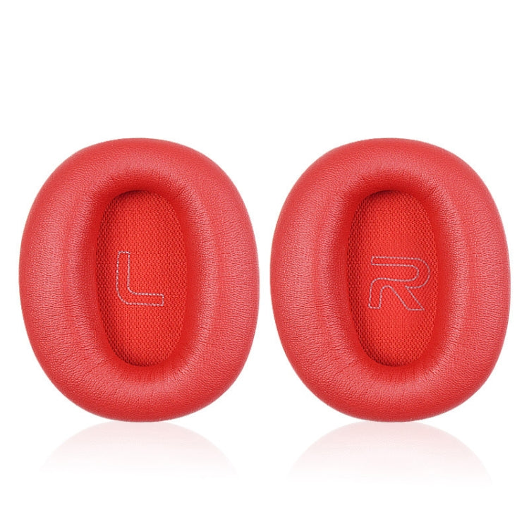 1 Pair Protein Skin Leather Headest Sponge Earmuffs For Edifier W820BT / W808BT / K815 / K815PG1 / H840 / K800 / K830(Red) - Earmuff & Pad by PMC TechLife | Online Shopping South Africa | PMC TechLife