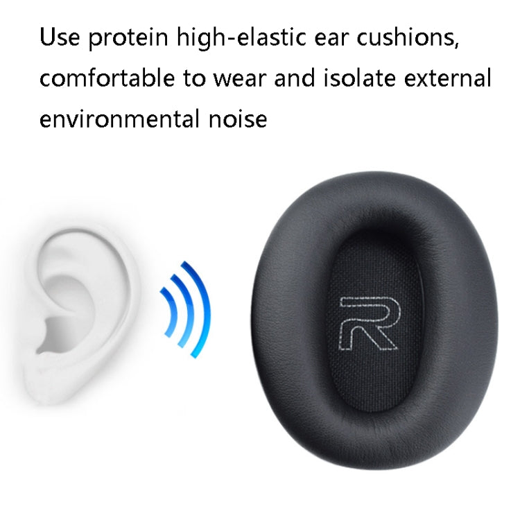 1 Pair Protein Skin Leather Headest Sponge Earmuffs For Edifier W820BT / W808BT / K815 / K815PG1 / H840 / K800 / K830(Red) - Earmuff & Pad by PMC TechLife | Online Shopping South Africa | PMC TechLife