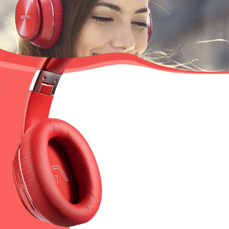1 Pair Protein Skin Leather Headest Sponge Earmuffs For Edifier W820BT / W808BT / K815 / K815PG1 / H840 / K800 / K830(Gray) - Earmuff & Pad by PMC TechLife | Online Shopping South Africa | PMC TechLife