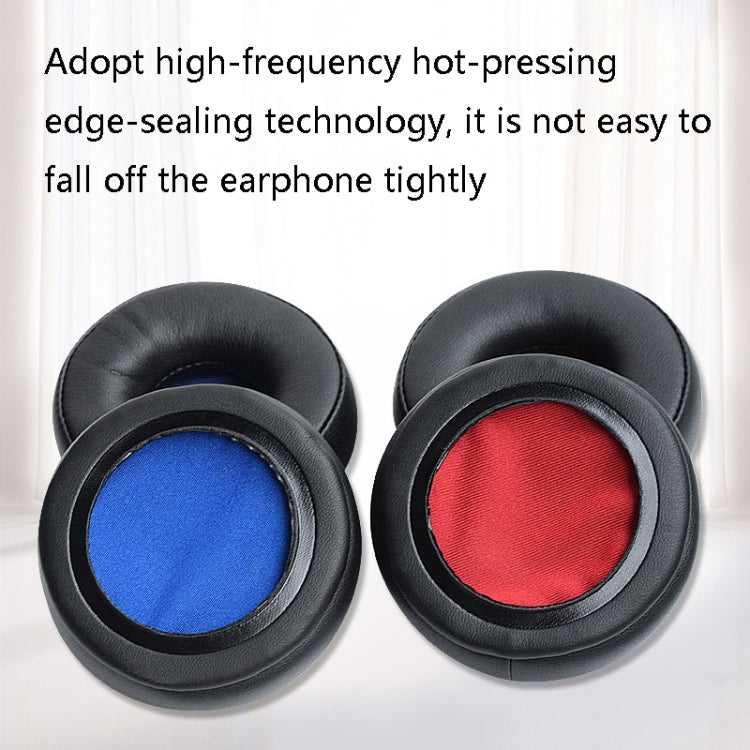 1 Pairs Headphone Sponge Cover Headphone Leather Cover For Jabra Revo Wireless, Colour: Black Blue Net - Earmuff & Pad by PMC TechLife | Online Shopping South Africa | PMC TechLife