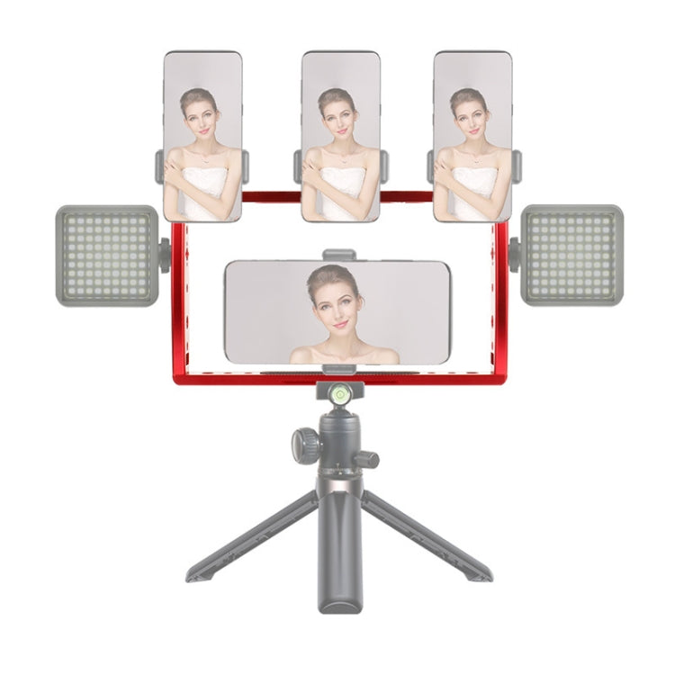 Diving Dual Handheld Grip Bracket Stabilizer Extension Phone Clamp Camera Rig Cage Underwater Case for GoPro HERO9 /8 /7, Colour: Red Bracket + Shutter - Camera Cage by PMC TechLife | Online Shopping South Africa | PMC TechLife