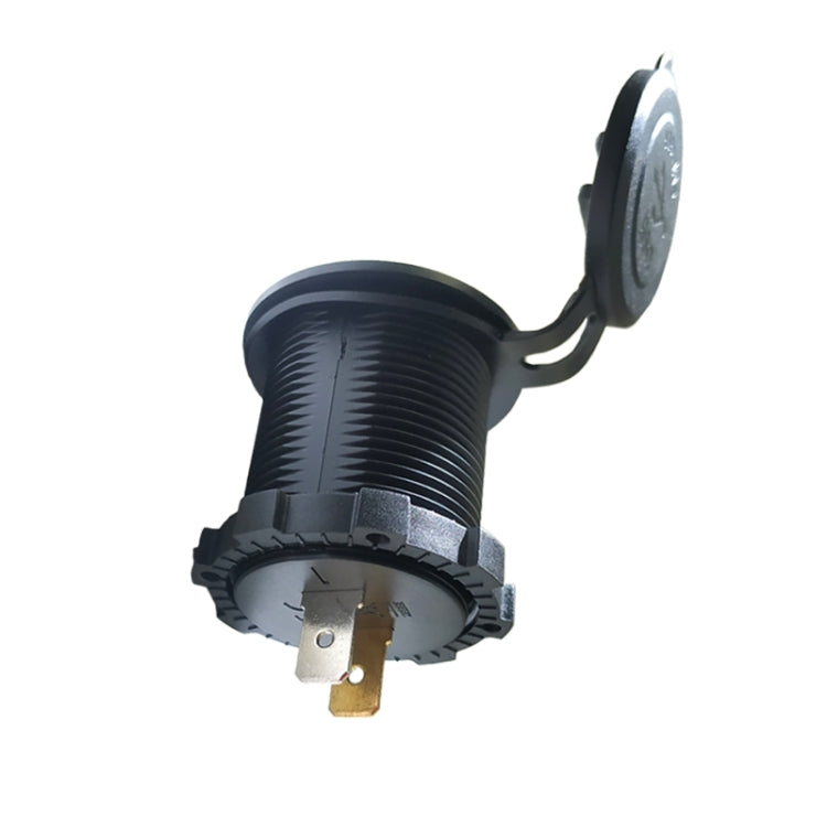 Car Motorcycle Modified Charger Double Aperture 4.2A With Touch Switch USB Car Charge(Blue Light) - DIY Modified Charger by PMC TechLife | Online Shopping South Africa | PMC TechLife