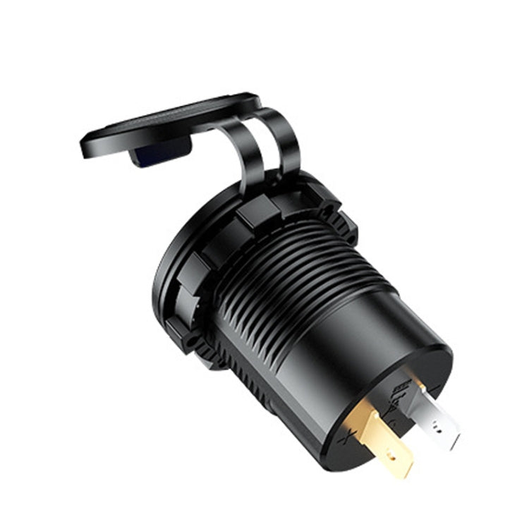 Car Motorcycle Ship Modified USB Charger Waterproof PD + QC3.0 Fast Charge, Model: Red Light With 60cm Line - DIY Modified Charger by PMC TechLife | Online Shopping South Africa | PMC TechLife