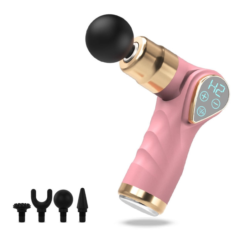 Mini Fascia Gun Small LCD Screen Muscle Massager(018 Pink) - free shipping - PMC TechLife - Order now!