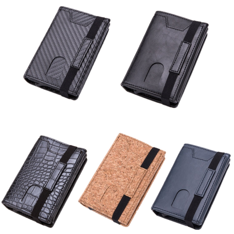 RFID Anti-Theft Aluminum Alloy Card Case(Crocodile Black) - free shipping - PMC TechLife - Order now!