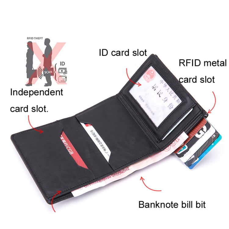 RFID Anti-Theft Aluminum Alloy Card Case(Mad Horse Blue) - free shipping - PMC TechLife - Order now!