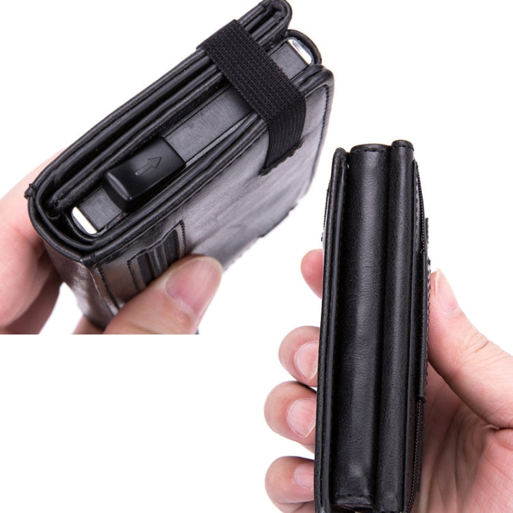 RFID Anti-Theft Aluminum Alloy Card Case(Mad Horse Black) - free shipping - PMC TechLife - Order now!