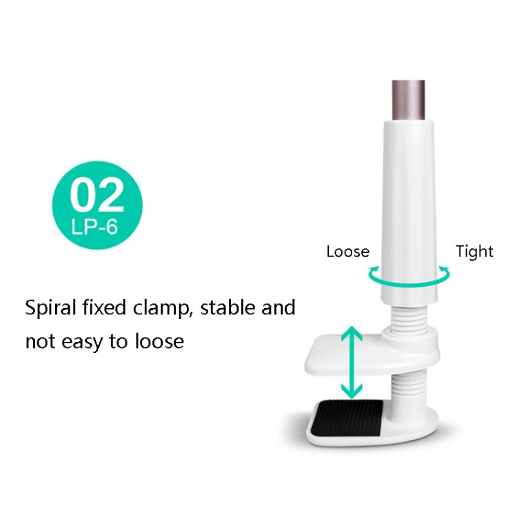 LP-6 Tablet Mobile Phone Lazy Bracket Detachable Bed Bracket, Style: Three-stage (Blue) - Lazy Bracket by PMC TechLife | Online Shopping South Africa | PMC TechLife