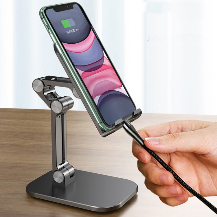 CYX-PH2 Mobile Phone Tablet Desktop Bracket Folding Telescopic Phone Bracket(White) - Desktop Holder by PMC TechLife | Online Shopping South Africa | PMC TechLife