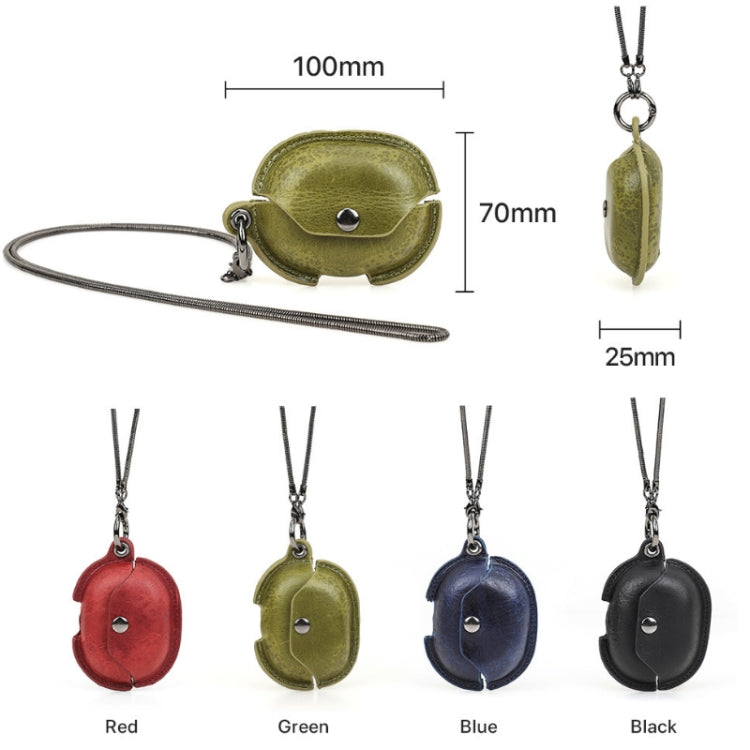 CONTACTS FAMILY CF1123B for Huawei FreeBuds Pro Leather Protective Case with Necklace Lanyard(Red) - Huawei Earphone Case by CONTACTS FAMILY | Online Shopping South Africa | PMC TechLife | Buy Now Pay Later Mobicred