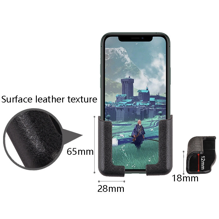 3 Pairs Car Driving Control Unit Paste Mobile Phone Holder Adjustable Width Vehicle Navigation Stand(Black) - Car Holders by PMC TechLife | Online Shopping South Africa | PMC TechLife