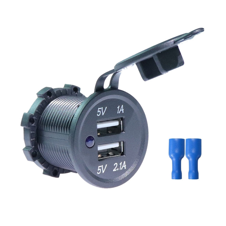 KWG-P1 Car Motorcycle Ship Modified USB Charger 5V 3.1A With Blue LED Lamp Display Waterproof And Dustproof Car Charger - DIY Modified Charger by PMC TechLife | Online Shopping South Africa | PMC TechLife