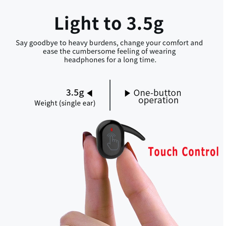 Y30 Wireless Bluetooth Headset 5.0 In-Ear Mini Earphone, Colour: Black - Bluetooth Earphone by PMC TechLife | Online Shopping South Africa | PMC TechLife